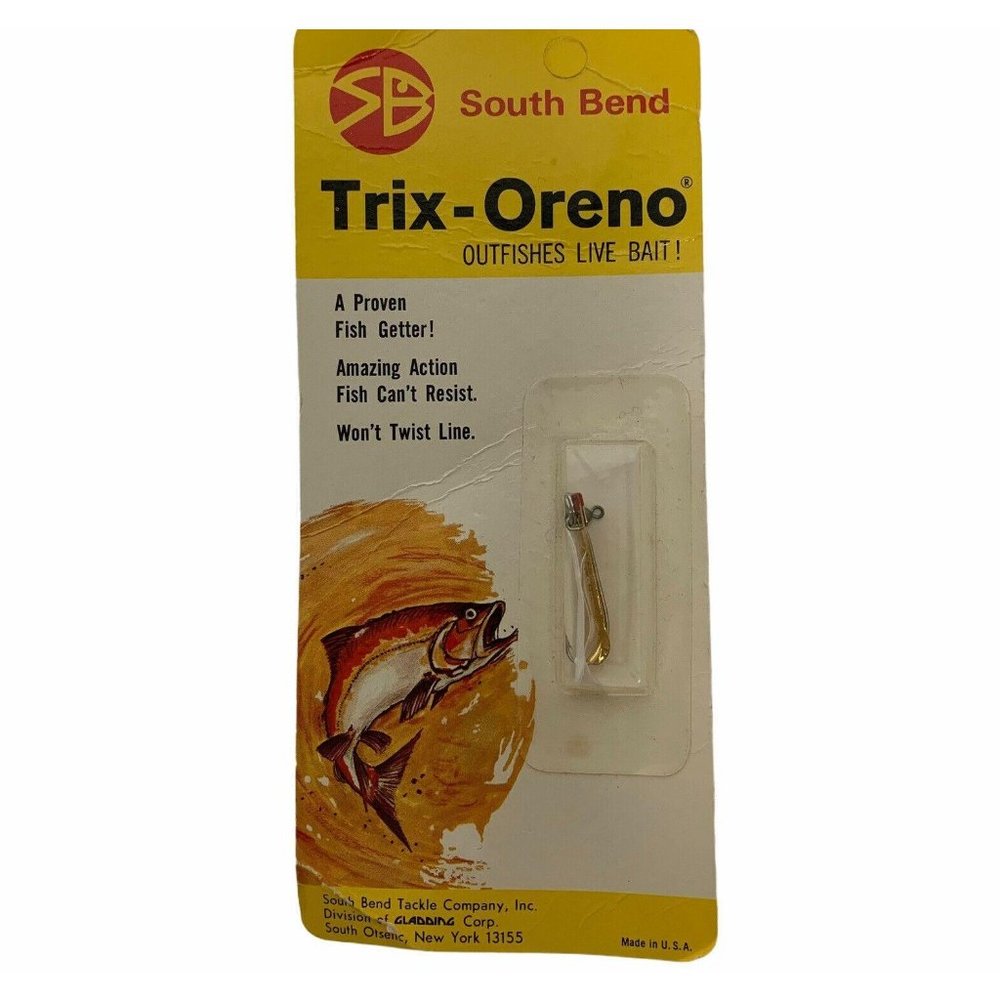 Vintage South Bend‎ Trix Oreno Fishing Lure New Old